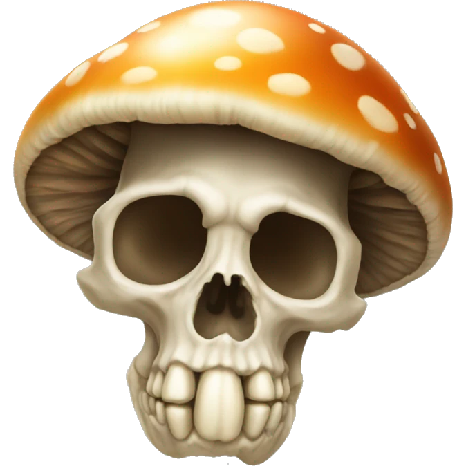 mushroom skull emoji