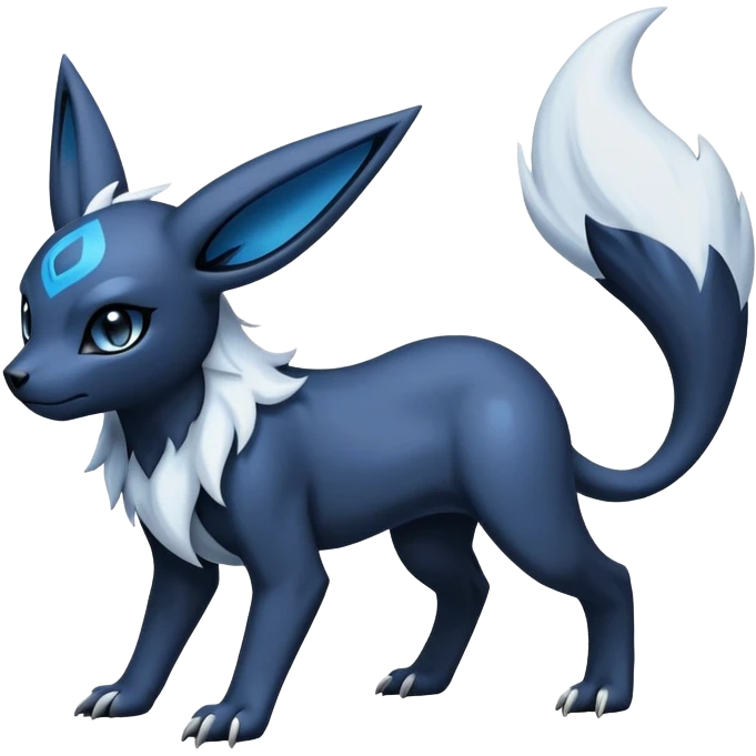 Absol-Umbreon-Fakémon-hybrid-creature (full body)  emoji