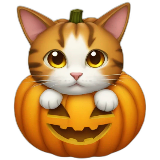 pumpkin cat emoji