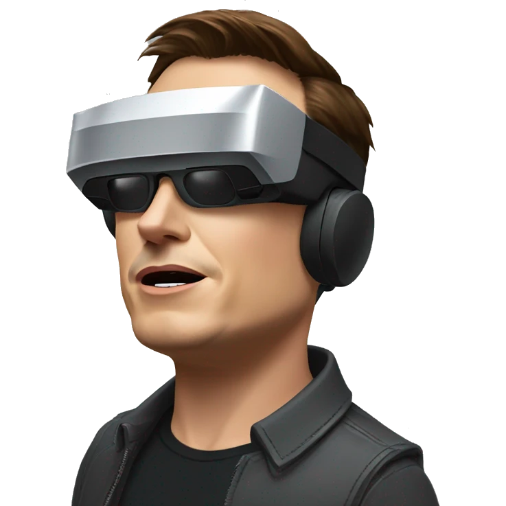 Elon Musk in VR headset  emoji