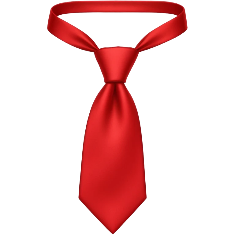 plain isolated red tie emoji