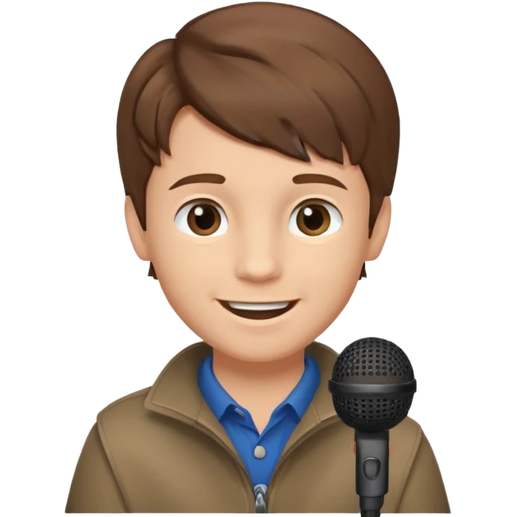 Boy with Microphone emoji