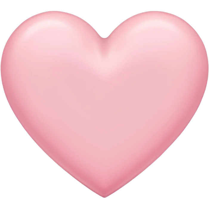 Pink pastel heart emoji