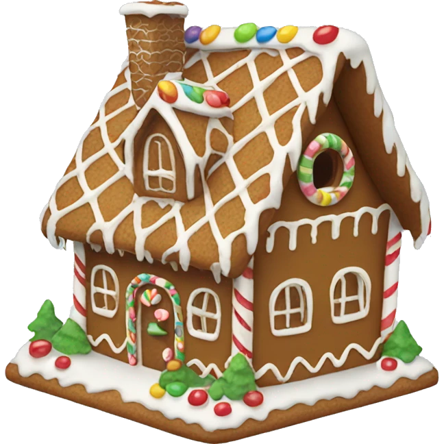 Gingerbread house emoji
