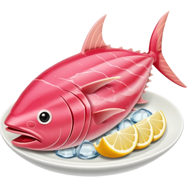 Make tuna sashimi iPhone emoji style emoji