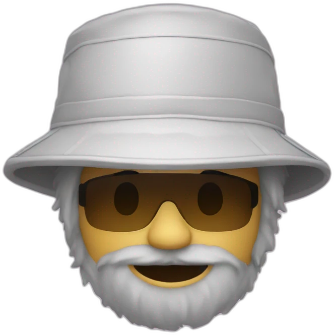 hairy bucket hat emoji