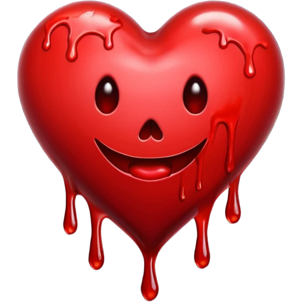 halloween heart emoji