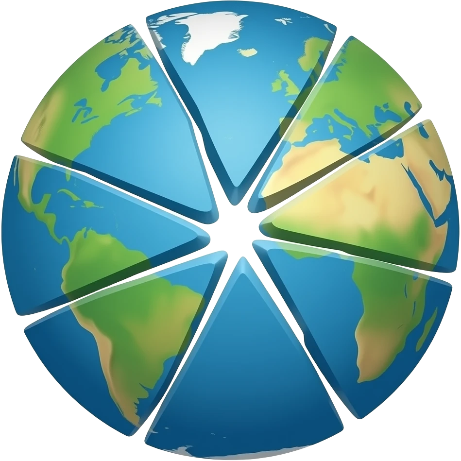 Earth smashed flat emoji