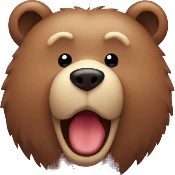 Bear with harts around  emoji