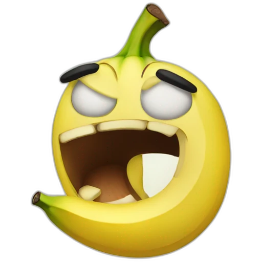 angry banana emoji