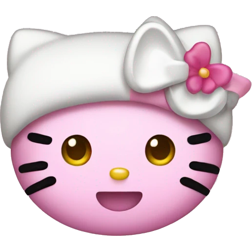 Make a cute hello kitty emoji  emoji