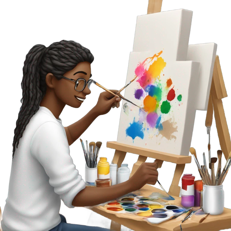 White Artist emoji