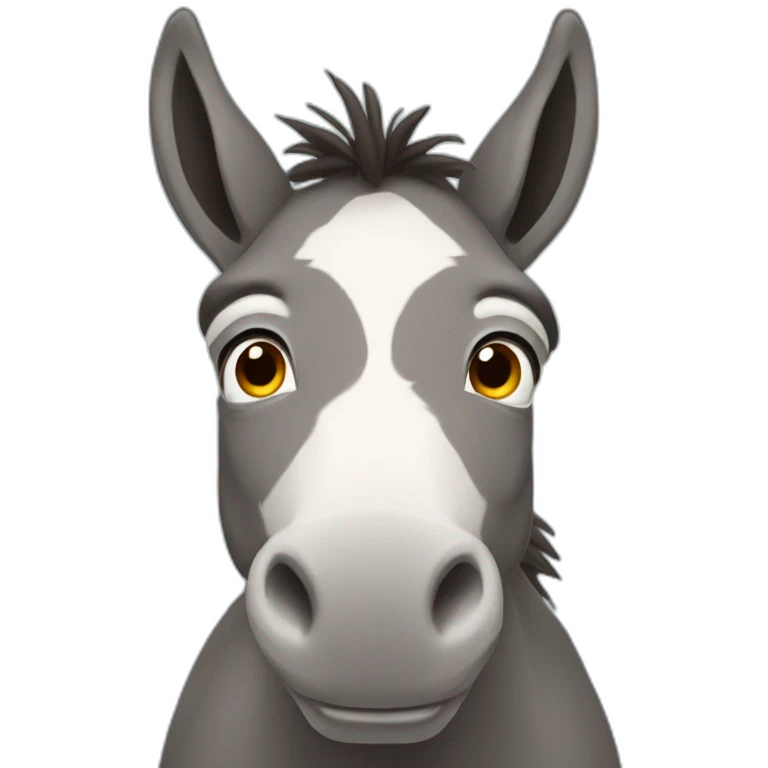 donkey thousand yard stare emoji