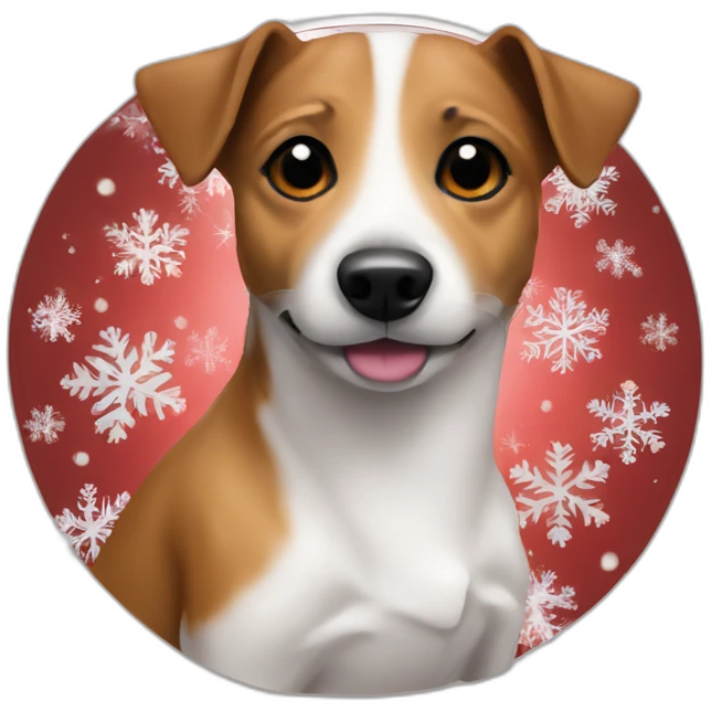 Jack Russell sweat chrismas emoji