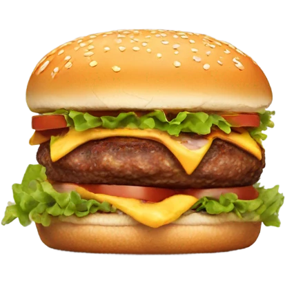 Smiling smash burger  emoji