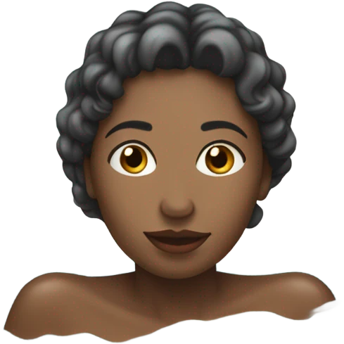 Femme qui se noie dans du lait emoji