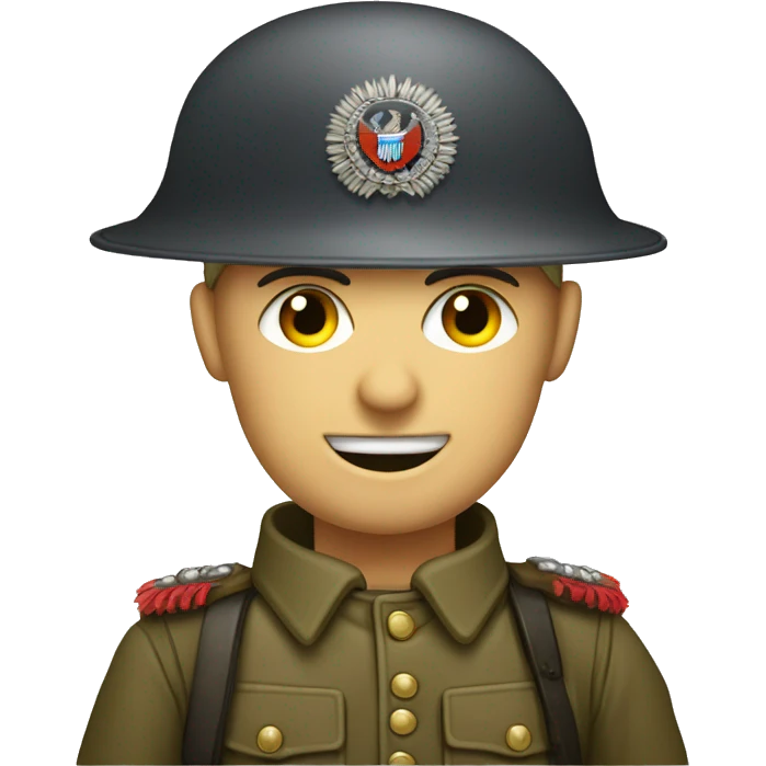 german ww1 soldier with spiked hat emoji