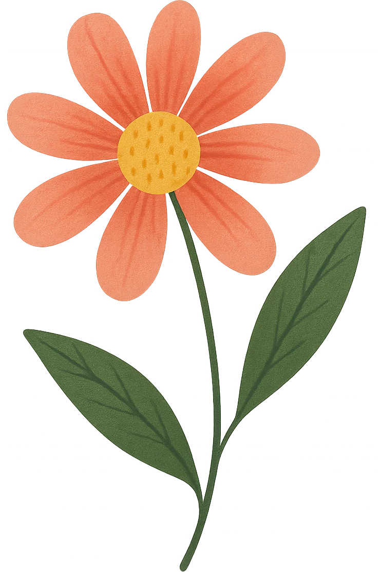 Remove the background, keep only the stylized flower in the image, transparent background. emoji
