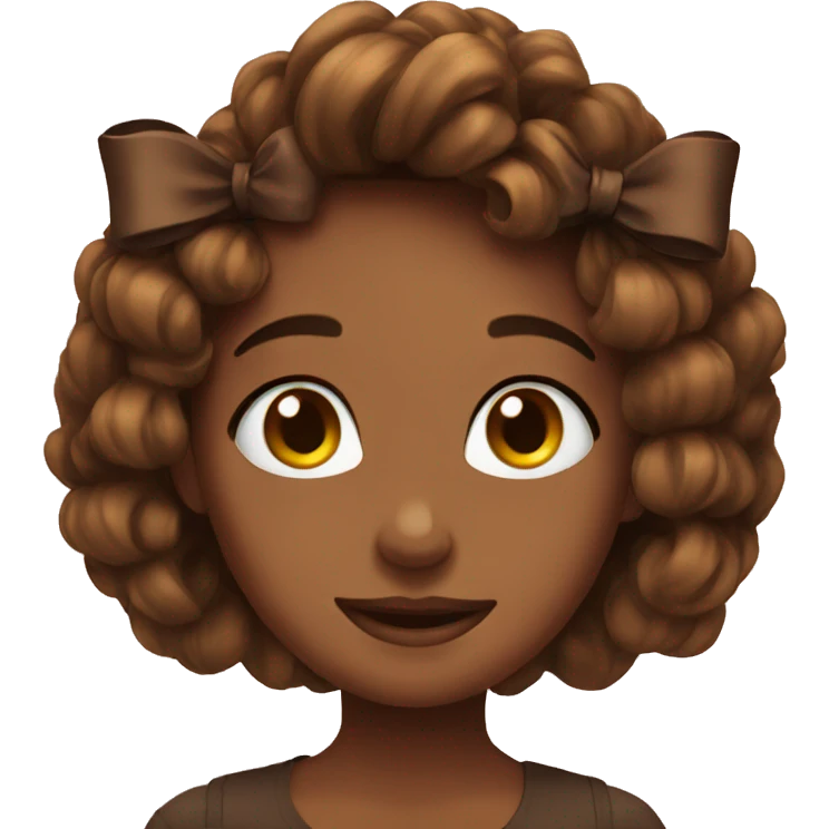 Brown bows emoji