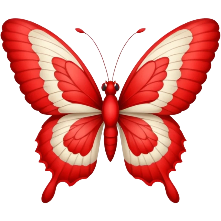Farfalla rossa emoji