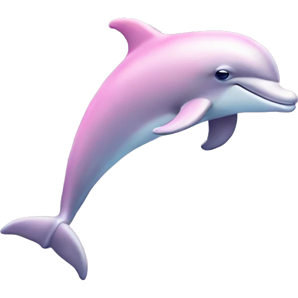 Pastel-pink-colors-dolphin emoji
