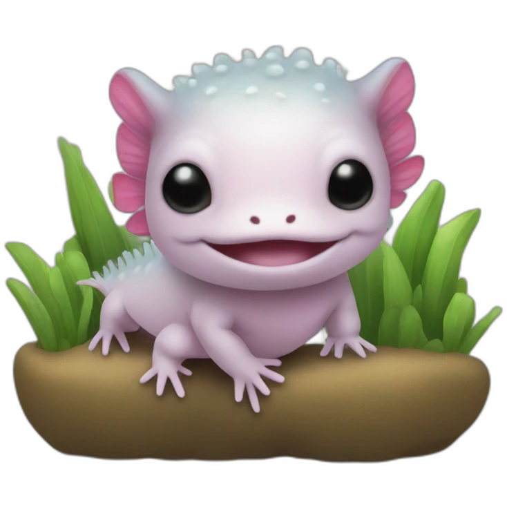 axolotl with mac emoji