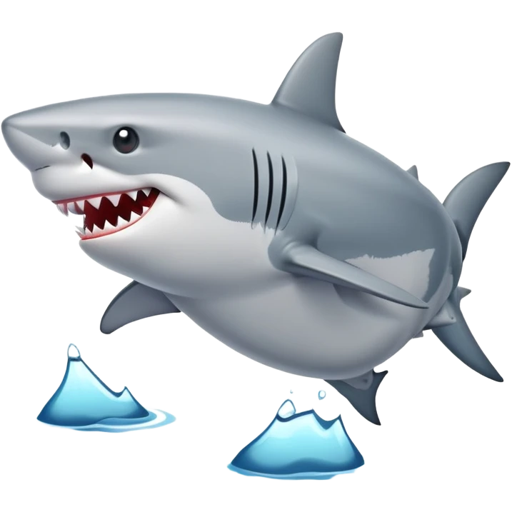 Un tiburón con zapatos  emoji