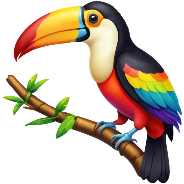 Rainbow toucan emoji