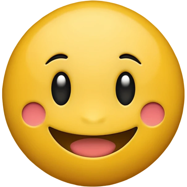 smiling emoji just like in the pacman  emoji