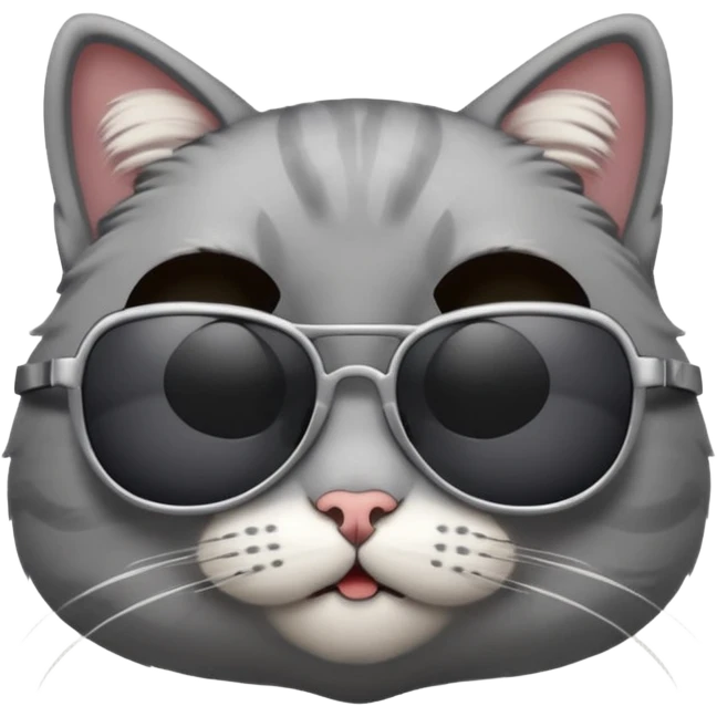 Cat wearing sunglasses emoji