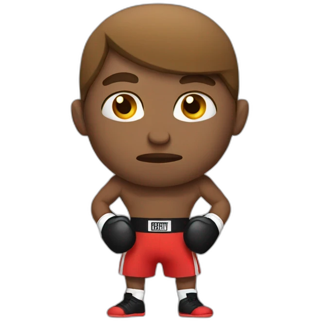 boxer thinking emoji