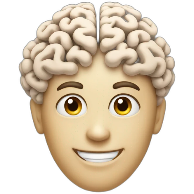 brain smile emoji