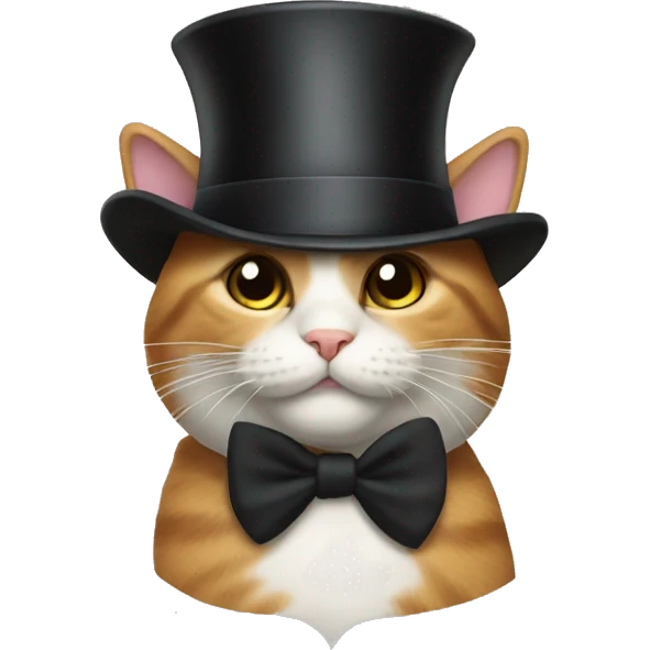 cat with top hat emoji