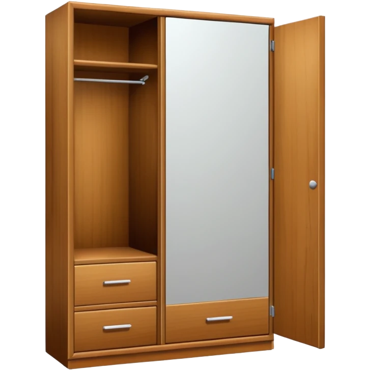 wardrobe modern closed mirror door emoji