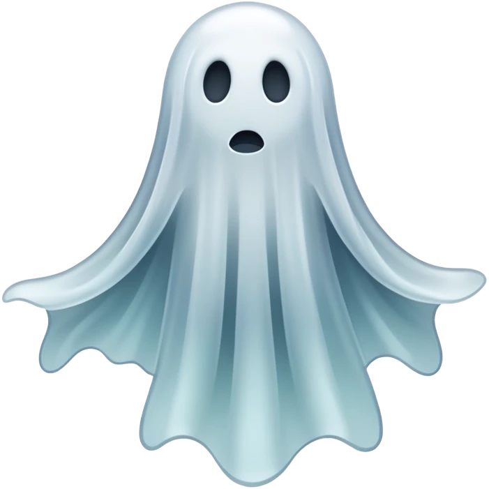 spooky ghost-like phantom, ethereal apparition emoji