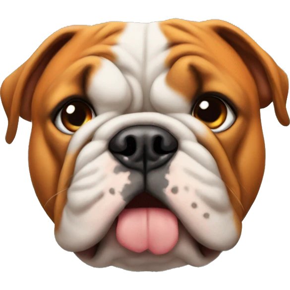 Orange englisch Bulldog  emoji