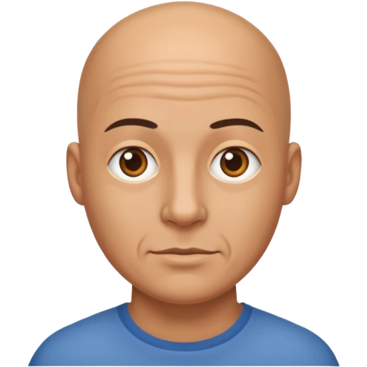 Bald man emoji
