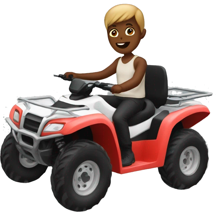 Me in a quad bike  emoji