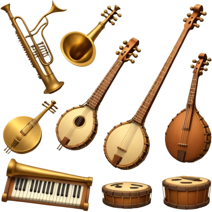 musical instruments from before the Common Era emoji