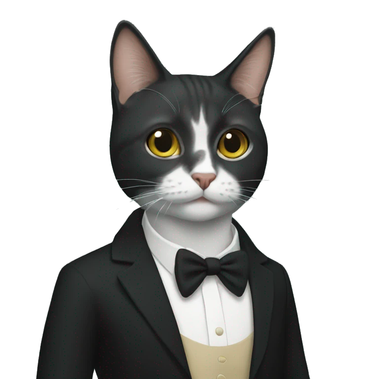 Gato negro emoji
