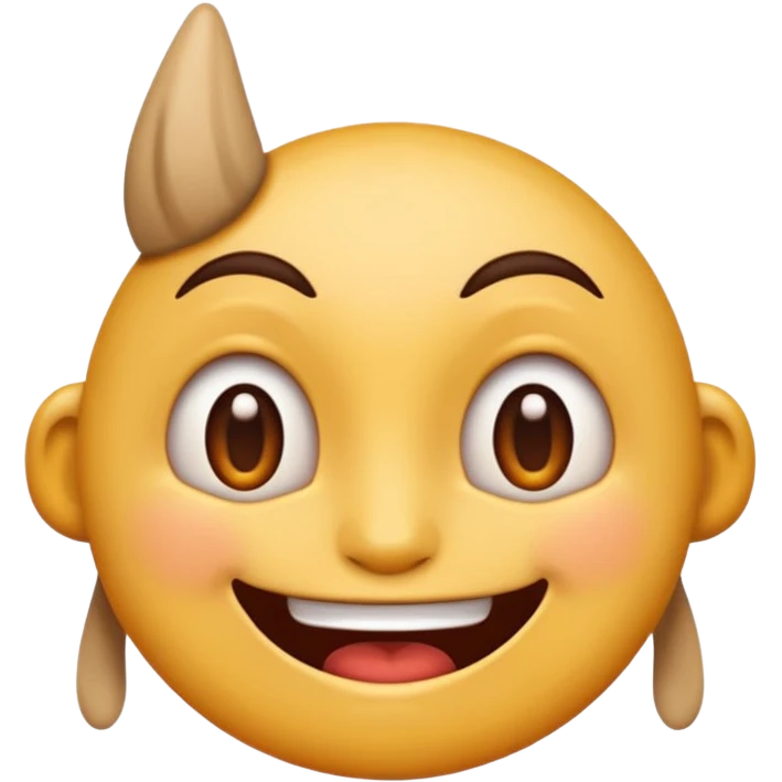 Emoji avec un regard narquois et un petit sourire sadique emoji