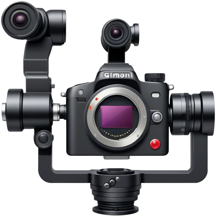 a mirrorless camera on a gimbal emoji
