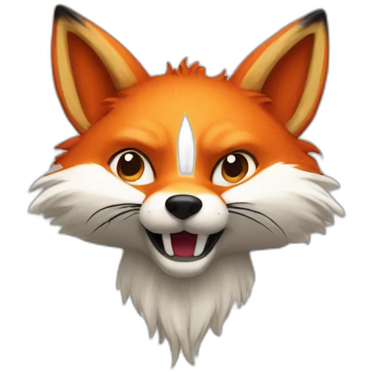 fox with 9 tails fan emoji