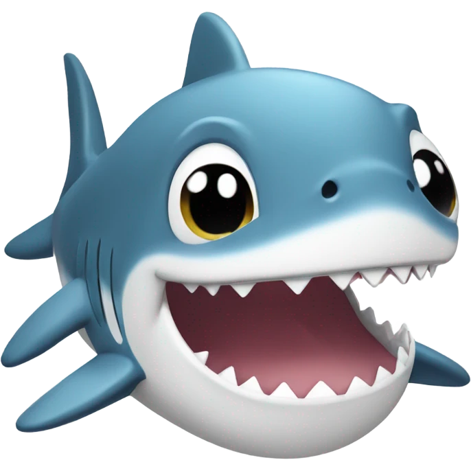Baby shark smiling emoji