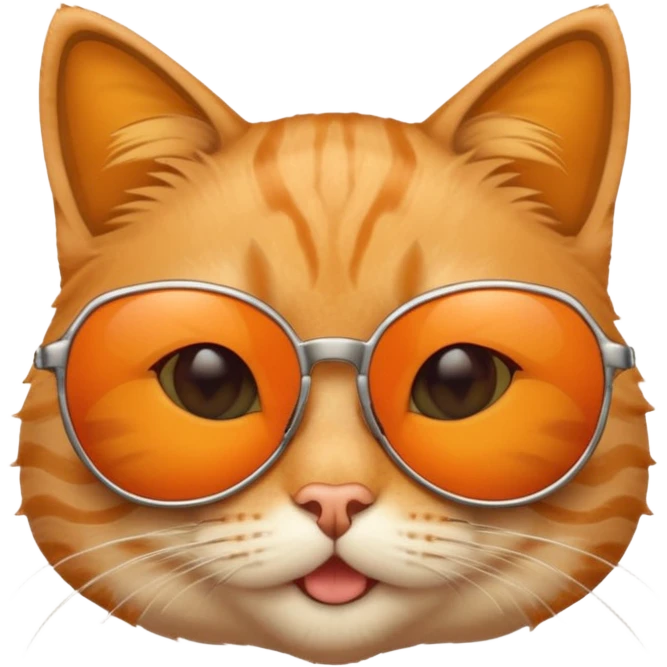 Cat wearing sunglasses emoji