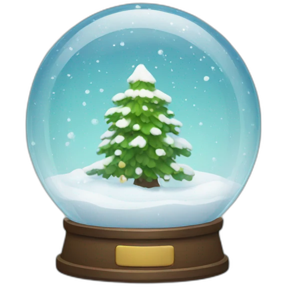 glass snow globe emoji