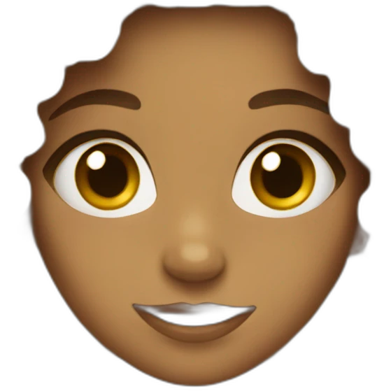 Pretty girl with curly hair  emoji
