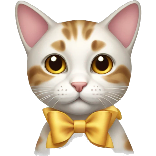 Cat with bow emoji