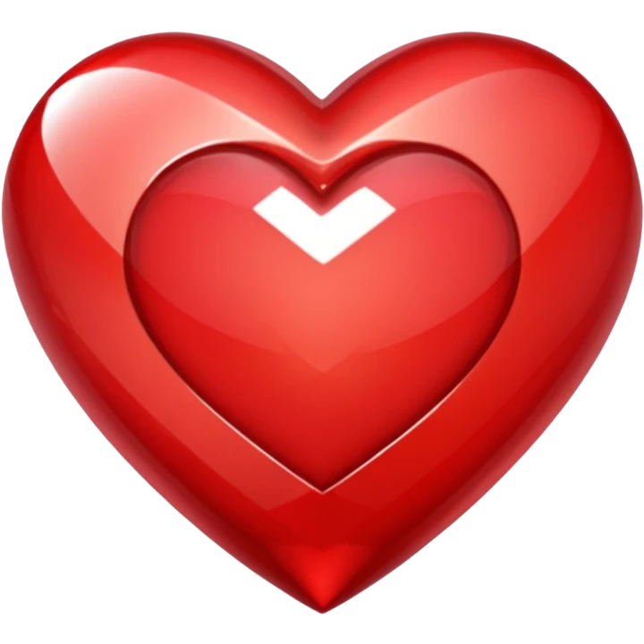 red diamond shaped like a heart emoji