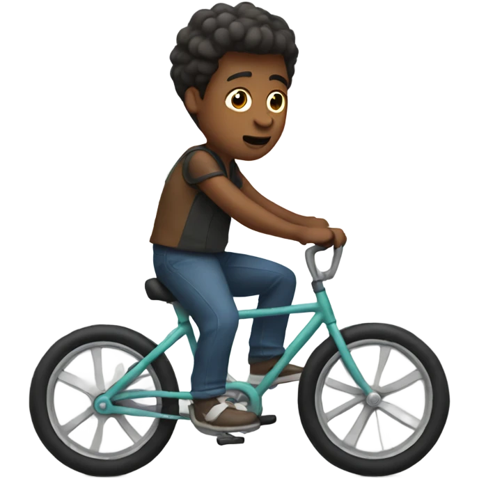 Small guy riding a bike  emoji